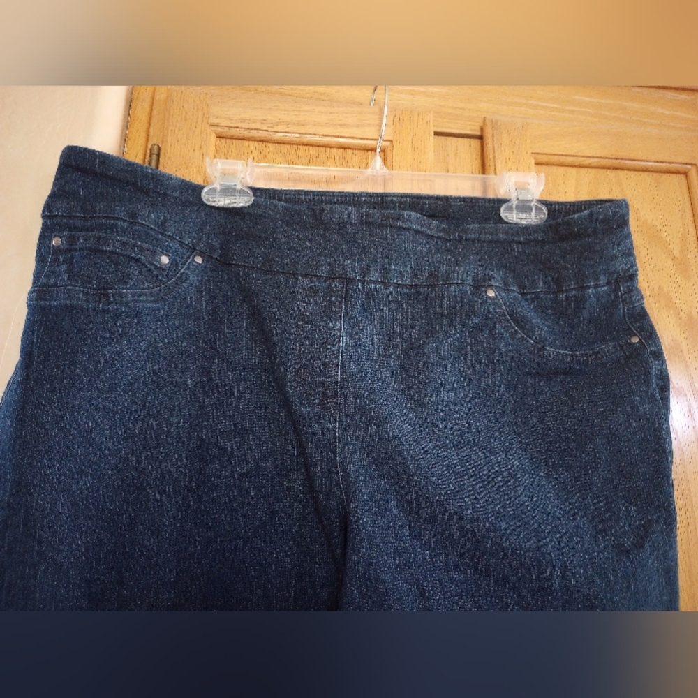 Ruby Rd. Blue Straight Leg Jeans Classic Style - Picture 3 of 4